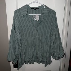 Boutique Peplum Top NWT Sz Large